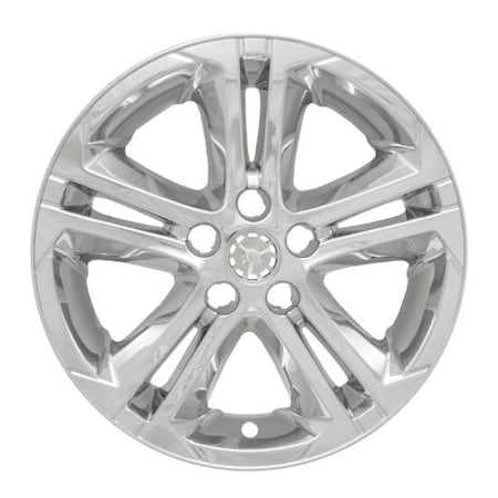 16, 5 Double Spoke, Chrome Plated, Plastic, Set Of 4, Not Compatible With Steel Wheels